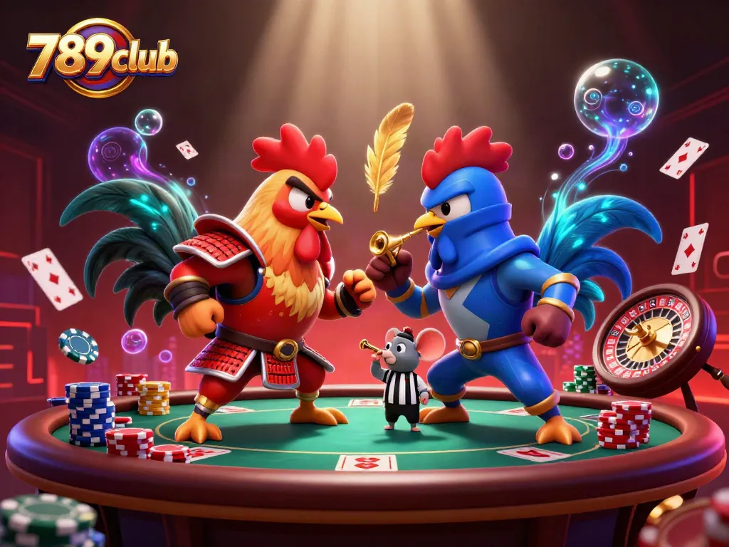 Experience thrilling action at 789club as roosters face off in a dramatic showdown filled with poker excitement.
