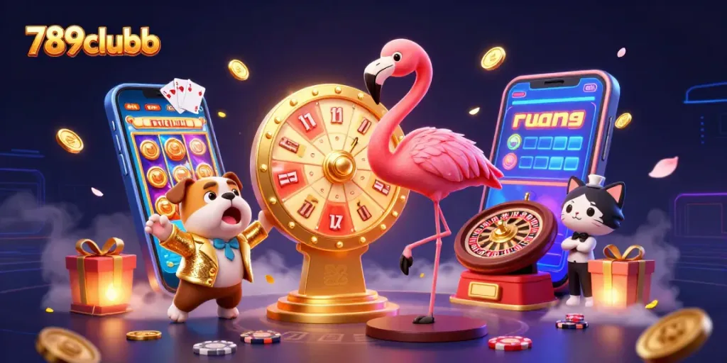 Join the excitement at 789clubb with a vibrant game show scene showcasing thrilling prizes.