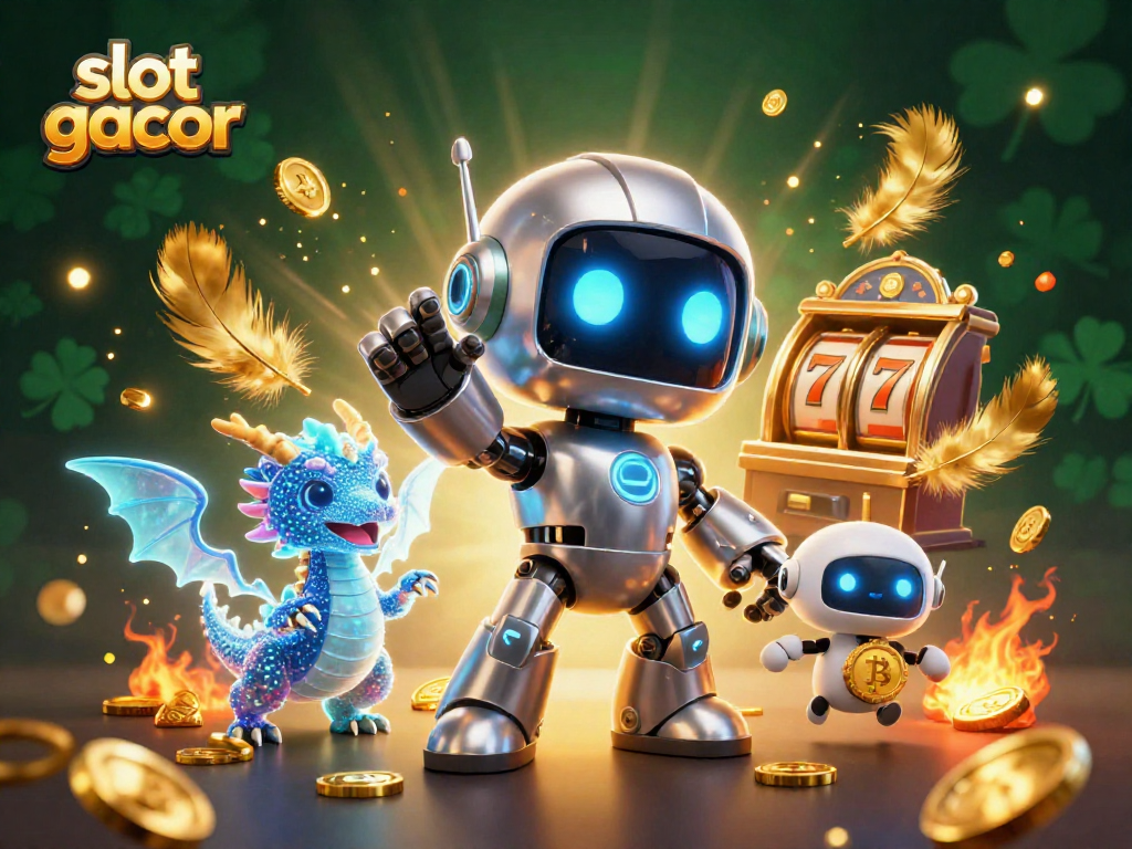 Win big at slot gacor with an exciting 3D cyberpunk casino scene filled with action!