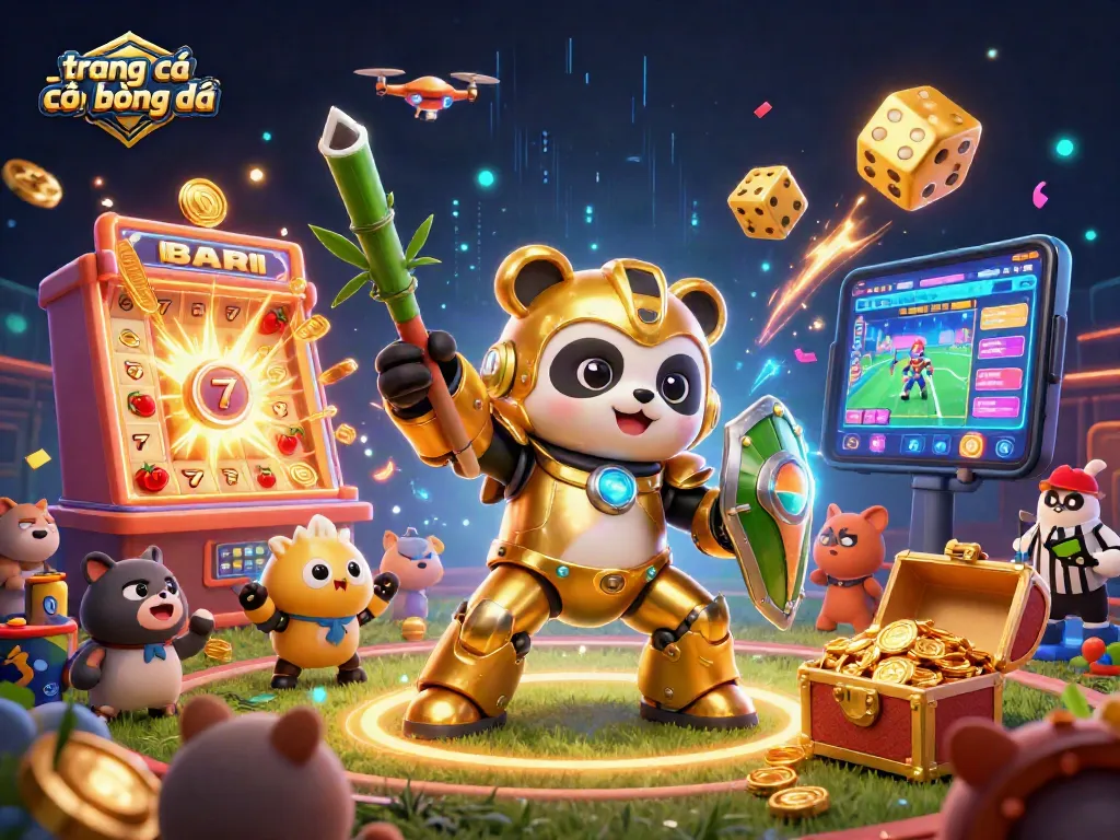 Engage with trang cá cược bóng đá on a vibrant, illustrated sports betting scene showcasing action and excitement.