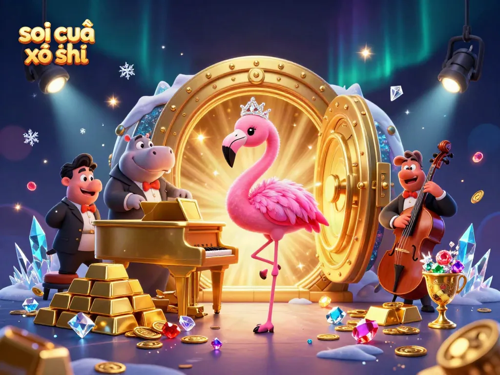 Experience the excitement of soi cầu xổ số with vibrant casino elements and lively characters.